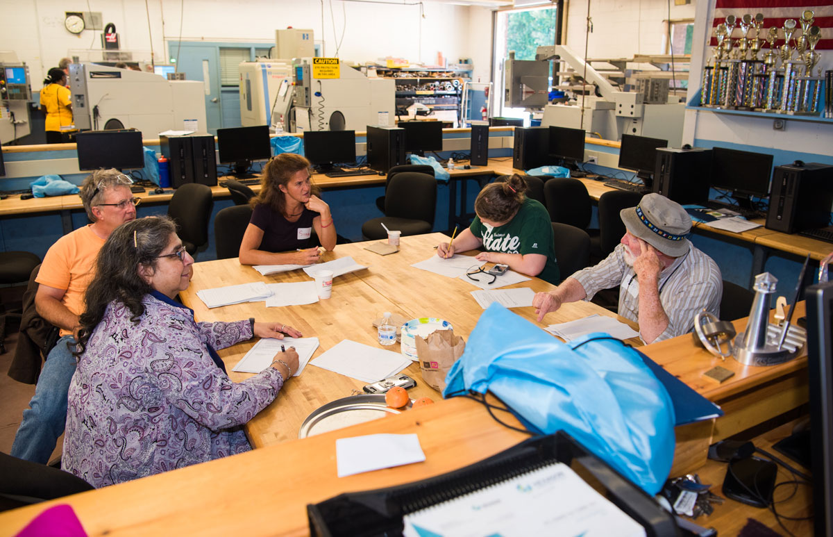 Teachers at the Manufacturing and Material Science workshop