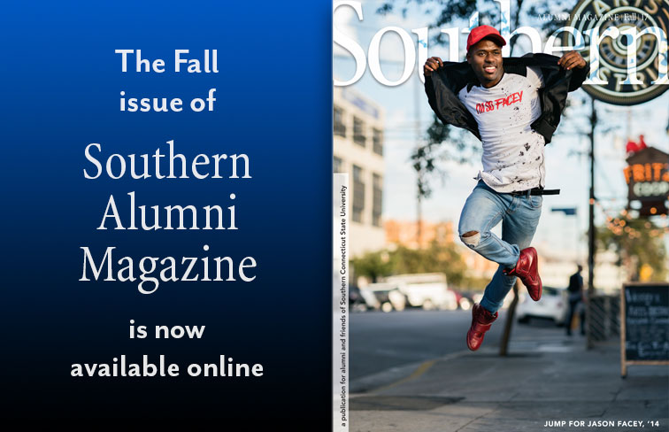 Cover graphic for Southern Alumni Magazine, Fall 2017 issue