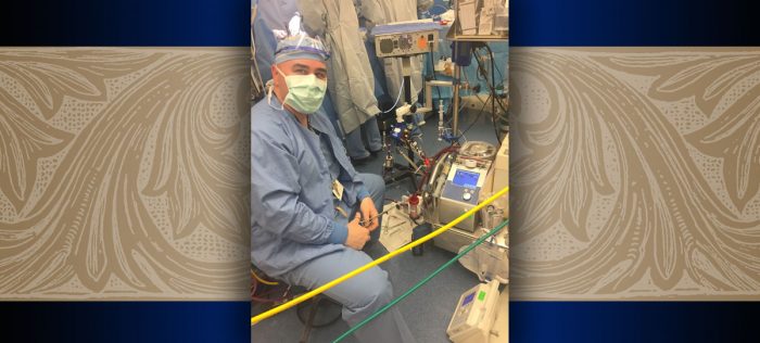 SCSU Respiratory Therapy Student John Priest, Class of 2018, at work at Boston Children's Hospital