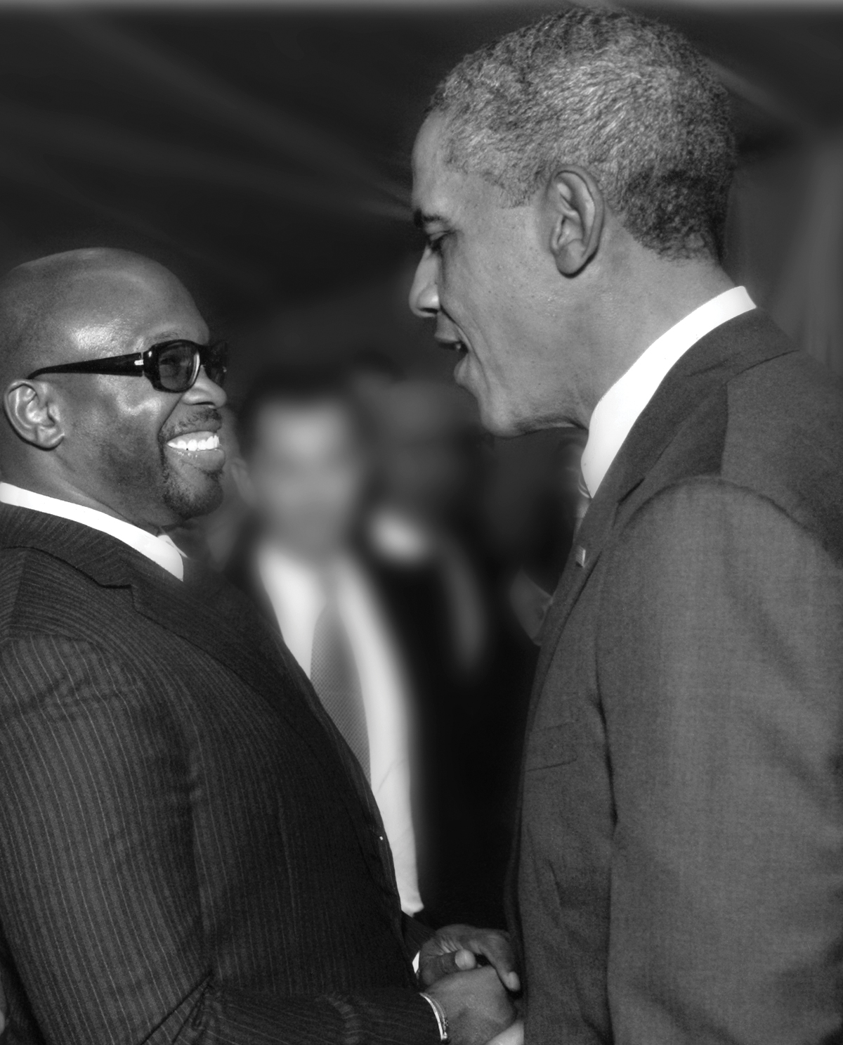 Chaz Guest shaking hands with President Barak Obama