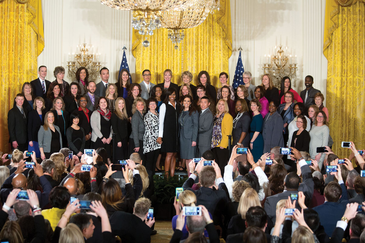 Alumni Counselor with First Lady Michelle Obama