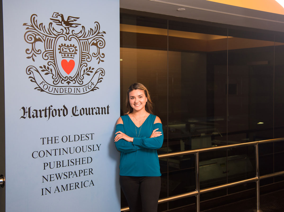 Sandra Gomez, journalism student, Hartford Courant