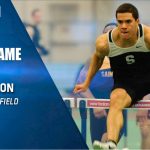 NE10 graphic showing Nick LeBron in a track event