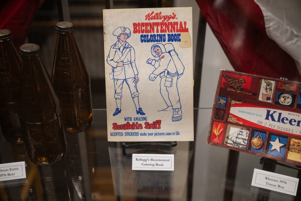 A Kellogg's Bicentennial coloring book was a a free giveaway.